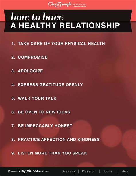how to have a healthy relationship dating